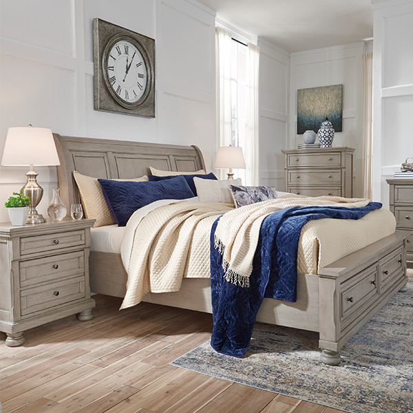 Bedroom furniture featured on the Home Warehouse of New Jersey website